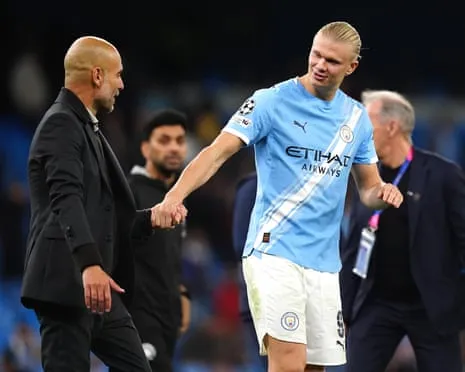 Erling Haaland Enters Elite Champions League 50-Goal Group, Hailed by Guardiola as Ronaldo and Lionel Messi's Peer