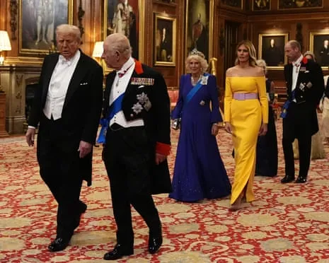 Royals Roll Out Red Carpet Amid Demonstrations; Jimmy Kimmel Taken Off Air Due To Kirk Comments
